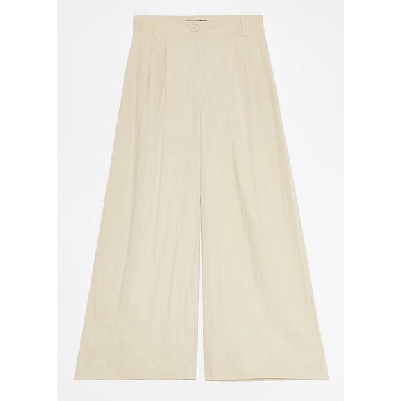 NWT Deluc Louna Pant Wide Leg Light Tan Flared | S - Picture 2 of 6